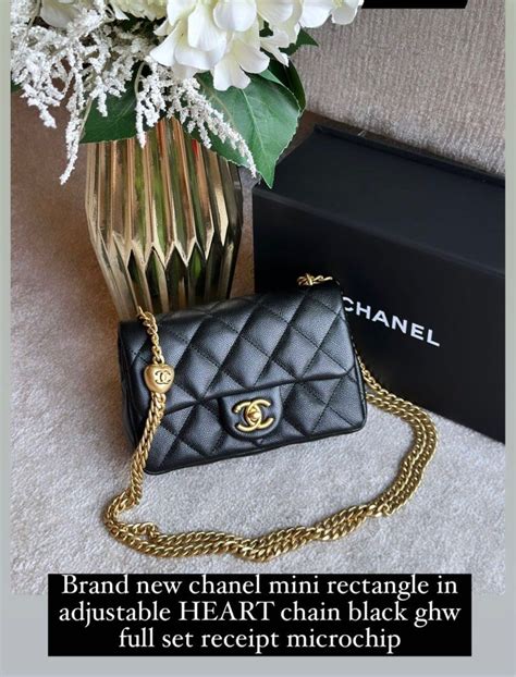 chanel heart strap